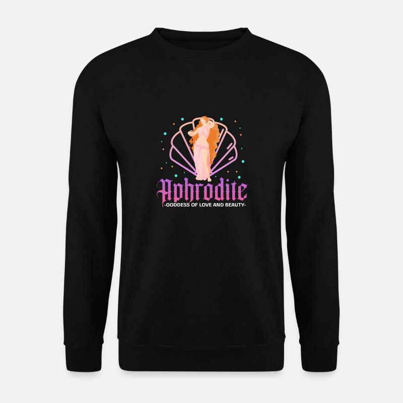 Aphrodite goddess of love and beauty Design - Unisex Pullover - Schwarz