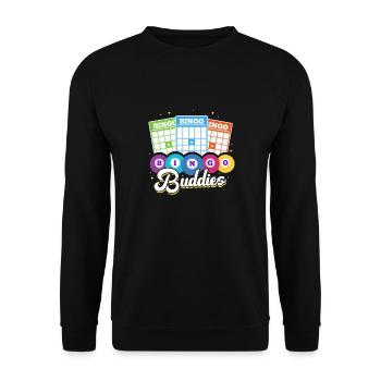Bingo Buddies - Unisex Pullover - Schwarz - Vorne - Alina (178cm) & Michal (187cm)