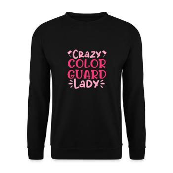 crazy color guard lady Design for a dancer - Unisex Sweatshirt - black - Front - Alina (178cm) & Michal (187cm)