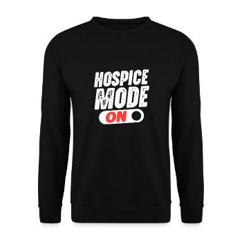 Mode Hospice activé - Sweat-shirt Unisexe - noir - Devant - Alina (178cm) & Michal (187cm)