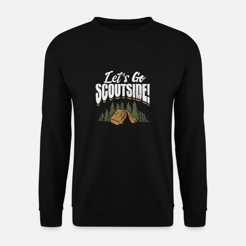 Let's go scoutside - Unisex Pullover - Schwarz