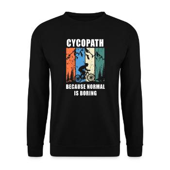 Cycopath - Unisex Pullover - Schwarz - Vorne - Alina (178cm) & Michal (187cm)