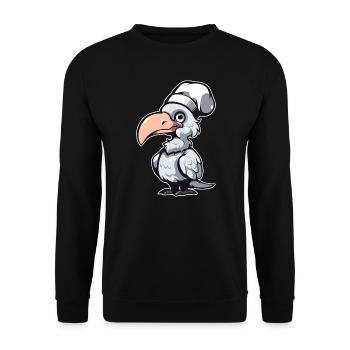 Bec-en-sabot Koch - Sweat-shirt Unisexe - noir - Devant - Alina (178cm) & Michal (187cm)