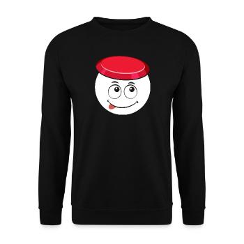 discgolf frisbee frisbee disc frisbee-love - Unisex Sweatshirt - black - Front - Alina (178cm) & Michal (187cm)