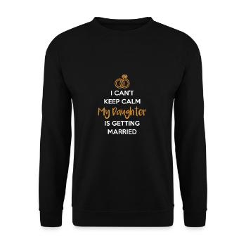 Ma fille se marie avec son père - Sweat-shirt Unisexe - noir - Devant - Alina (178cm) & Michal (187cm)