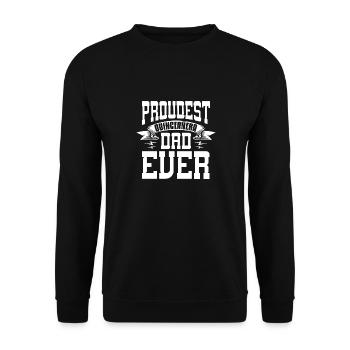 papa quinceanera le plus fier de tous les temps Conception pour un - Sweat-shirt Unisexe - noir - Devant - Alina (178cm) & Michal (187cm)