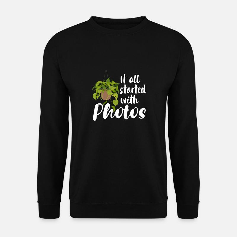 It all started with photos - Unisex Sweatshirt - black