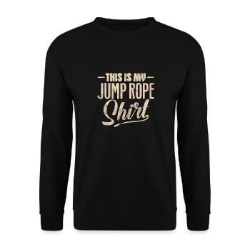 This Is My Jump Rope - Fitness Fan Jump Rope - Sweat-shirt Unisexe - noir - Devant - Alina (178cm) & Michal (187cm)