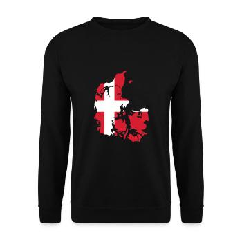 Danemark drapeau drapeau - Sweat-shirt Unisexe - noir - Devant - Alina (178cm) & Michal (187cm)
