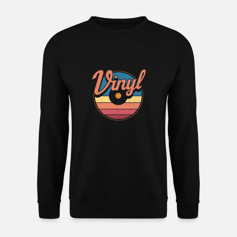 Vinyle coloré Design pour un collectionneur de vinyle - Sweat-shirt Unisexe - noir