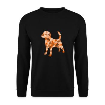 Chien cubiste - Sweat-shirt Unisexe - noir - Devant - Alina (178cm) & Michal (187cm)