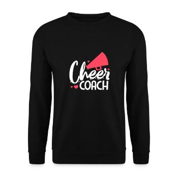 Cheer Coach - Cheerleading Lover Cheer Expert - Unisex Pullover - Schwarz - Vorne - Alina (178cm) & Michal (187cm)