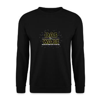 JGA Junggesellenabschied Das wars Bräutigam Mann - Unisex Pullover - Schwarz - Vorne - Alina (178cm) & Michal (187cm)