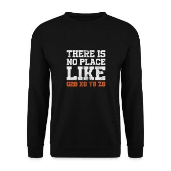 There Is No Place Like Engineering CNC - Unisex Sweatshirt - black - Front - Alina (178cm) & Michal (187cm)