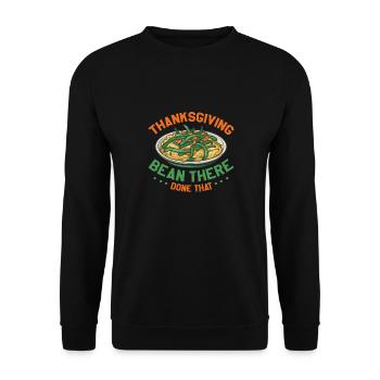 Haricot de Thanksgiving il y a fait ce haricot vert - Sweat-shirt Unisexe - noir - Devant - Alina (178cm) & Michal (187cm)