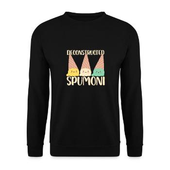 deconstructed spumoni Design for an italian ice fan - Unisex Sweatshirt - black - Front - Alina (178cm) & Michal (187cm)