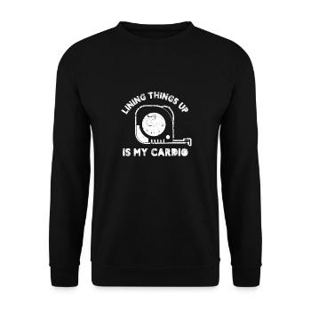 Aligner les choses est mon cardio - Sweat-shirt Unisexe - noir - Devant - Alina (178cm) & Michal (187cm)