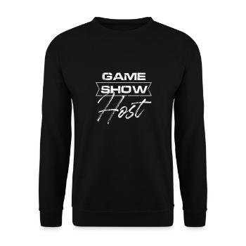 Game show host - Unisex Pullover - Schwarz - Vorne - Alina (178cm) & Michal (187cm)