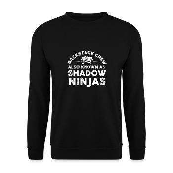 backstage cre also known as shadow ninjas design - Unisex Sweatshirt - black - Front - Alina (178cm) & Michal (187cm)