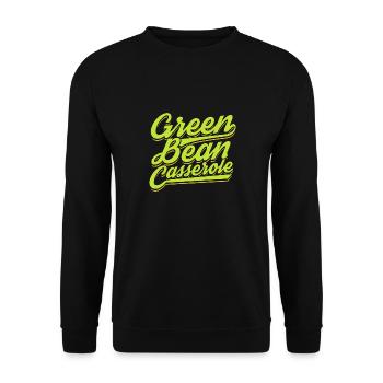 Casserole de haricots verts Gratin de haricots de Thanksgiving - Sweat-shirt Unisexe - noir - Devant - Alina (178cm) & Michal (187cm)