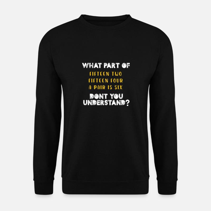 What part of FifMotiven Two FifMotiven Four a pair - Unisex Pullover - Schwarz