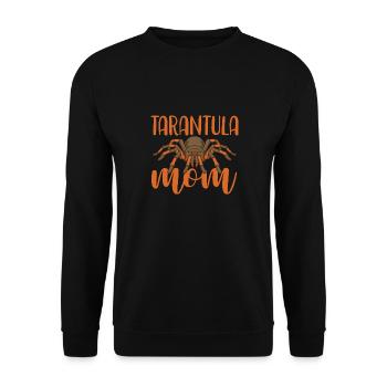 Funny Tarantula Mom - Arachnid Expert Big Spider - Unisex Pullover - Schwarz - Vorne - Alina (178cm) & Michal (187cm)
