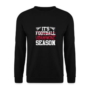 C’est la saison du vibraphone Orchestre de percussions - Sweat-shirt Unisexe - noir - Devant - Alina (178cm) & Michal (187cm)
