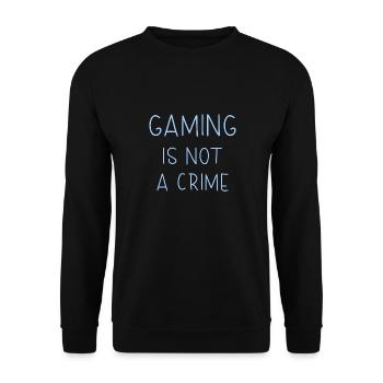 Gaming is not a crime - Unisex Pullover - Schwarz - Vorne - Alina (178cm) & Michal (187cm)