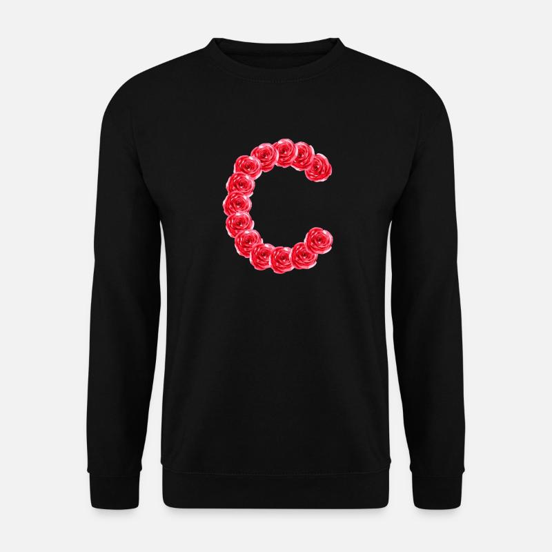 C aus Rosen - Unisex Pullover - Schwarz