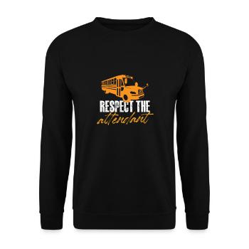 L’accompagnateur de bus - Funny Bus Assistant School - Sweat-shirt Unisexe - noir - Devant - Alina (178cm) & Michal (187cm)