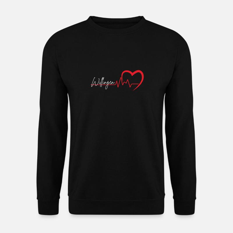 Lettrage « Herz » de Willingen - Sweat-shirt Unisexe - noir