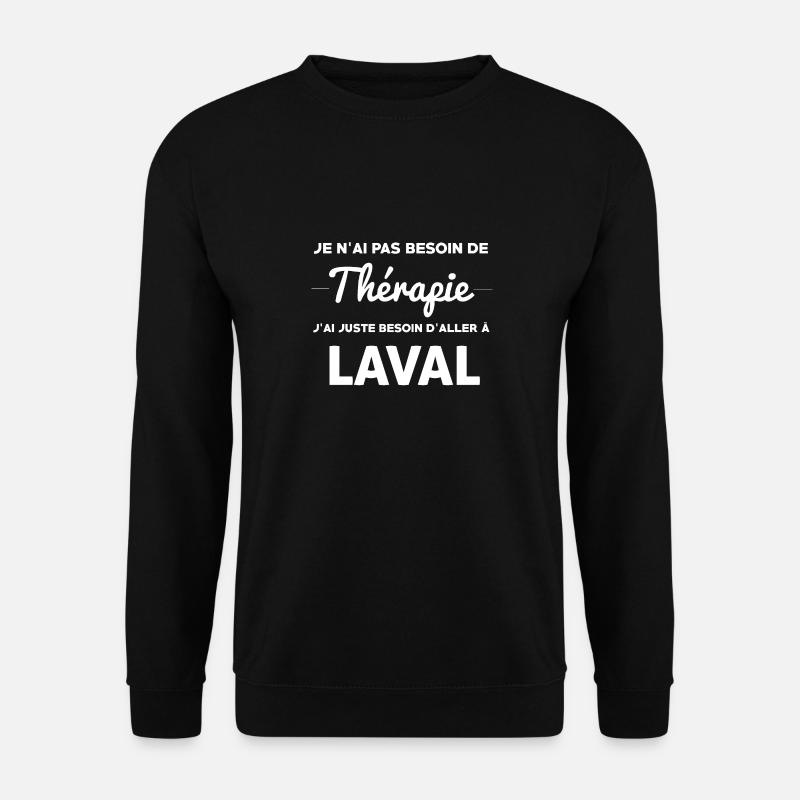 LAVAL - Sweat-shirt Unisexe - noir
