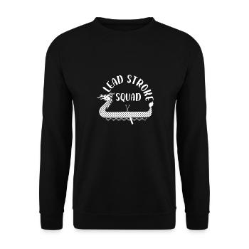 lead stroke squad Design for a paddling fans - Unisex Pullover - Schwarz - Vorne - Alina (178cm) & Michal (187cm)