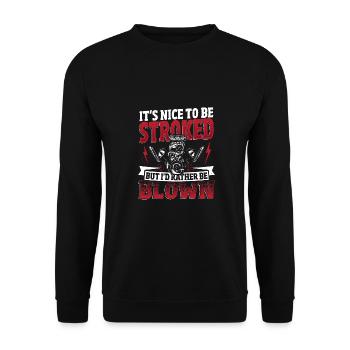 C’est agréable d’être caressé Drag Racing Drag Racer - Sweat-shirt Unisexe - noir - Devant - Alina (178cm) & Michal (187cm)