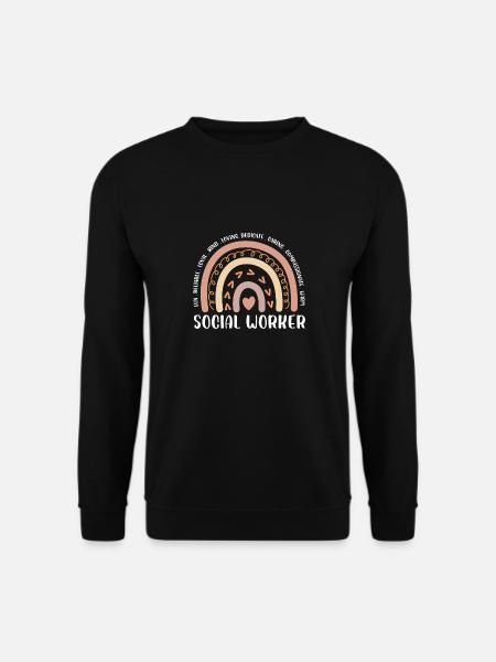 Reliable Loyal Kind Loving Dedicate Caring Social - Unisex Pullover - Schwarz