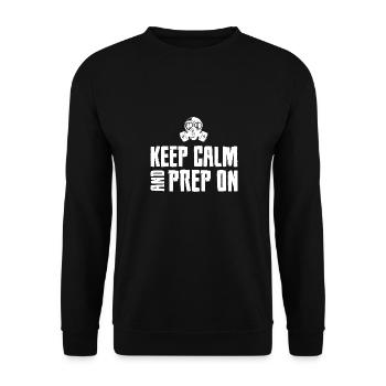 Restez calme et préparez-vous sur Prepper - Sweat-shirt Unisexe - noir - Devant - Alina (178cm) & Michal (187cm)