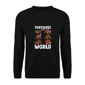 Turtle species turtle turtles of the world - Unisex Sweatshirt - black - Front - Alina (178cm) & Michal (187cm)