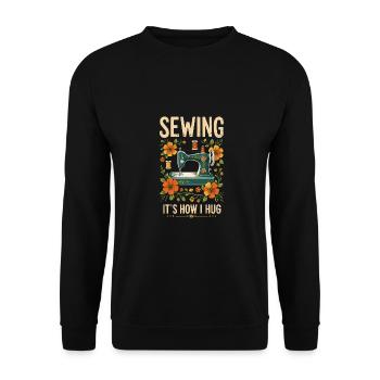 Couturière coudre comment je câline machine à coudre - Sweat-shirt Unisexe - noir - Devant - Alina (178cm) & Michal (187cm)