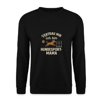 Dog Sport Mom Agility Dog Shirt Cadeau - Sweat-shirt Unisexe - noir - Devant - Alina (178cm) & Michal (187cm)