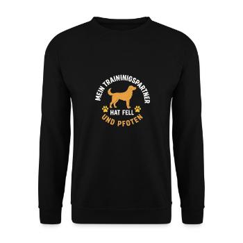 Dog Sport Agility Dog Training Partner Chemise - Sweat-shirt Unisexe - noir - Devant - Alina (178cm) & Michal (187cm)