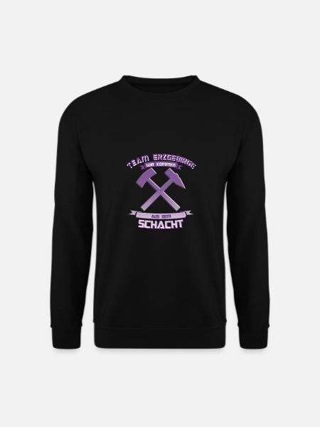 Erzgebirge Team Aue Schacht Fussball Geschenk - Unisex Pullover - Schwarz