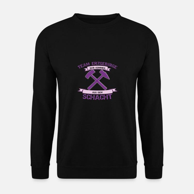 Erzgebirge Team Aue Schacht Fussball Geschenk - Unisex Pullover - Schwarz