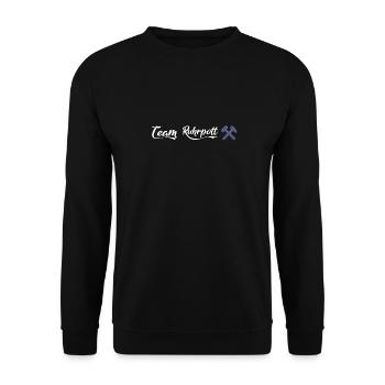 Schalke Team Ruhrpott Fussball Schalker Geschenk - Unisex Pullover - Schwarz - Vorne - Alina (178cm) & Michal (187cm)
