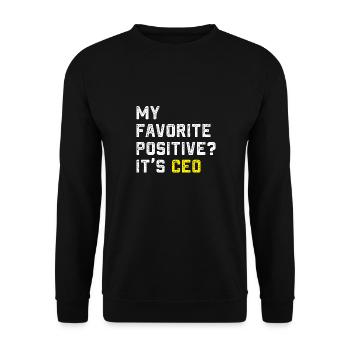 my favorite position its Ceo Design - Unisex Pullover - Schwarz - Vorne - Alina (178cm) & Michal (187cm)