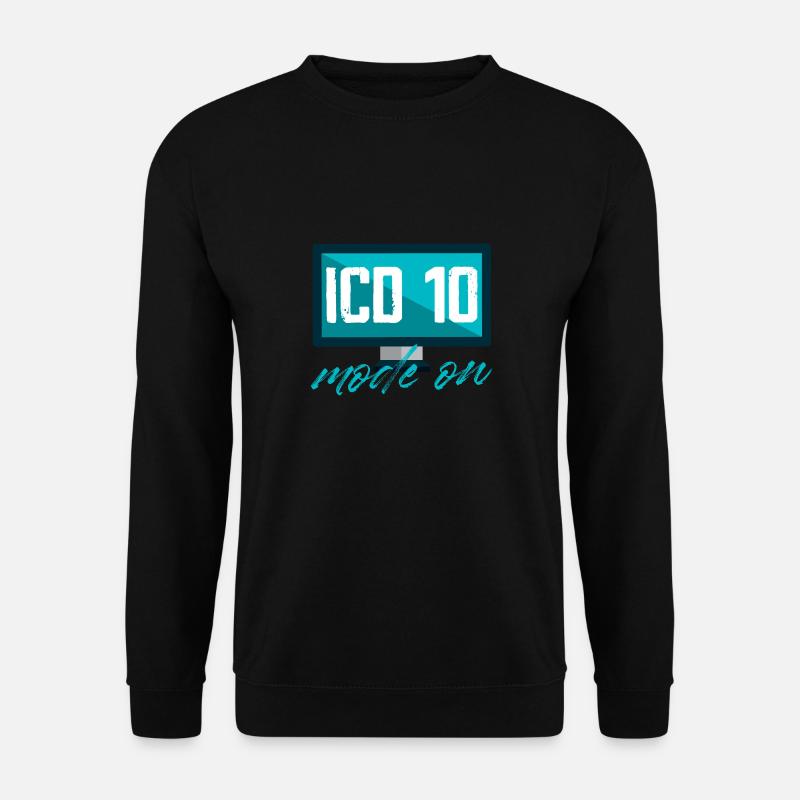 ICD 10 Mode on medical coding - Unisex Pullover - Schwarz
