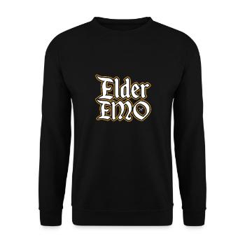 Elderemo - Sweat-shirt Unisexe - noir - Devant - Alina (178cm) & Michal (187cm)