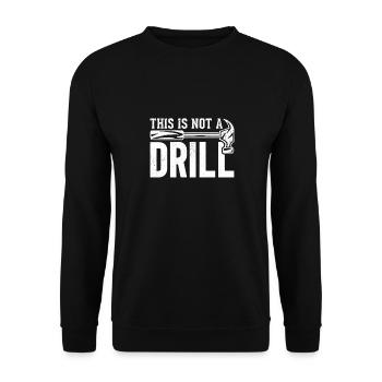 Drôle de travail du bois Handyman blague charpentier - Sweat-shirt Unisexe - noir - Devant - Alina (178cm) & Michal (187cm)