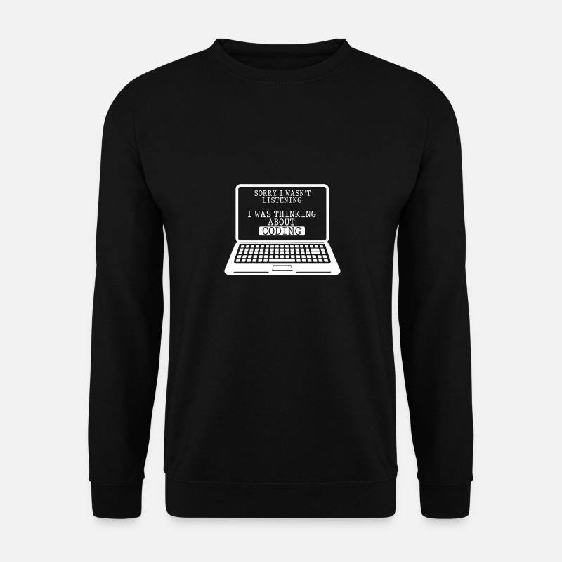 Coding Computer Engineer Witzig Programmer - Unisex Sweatshirt - black