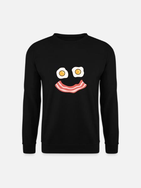 egg bacon Design for a funny designs lovers and - Unisex Pullover - Schwarz
