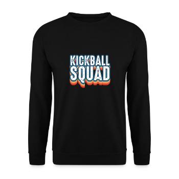 Kickball Squad Aire de jeux Sports Kick Ball - Sweat-shirt Unisexe - noir - Devant - Alina (178cm) & Michal (187cm)